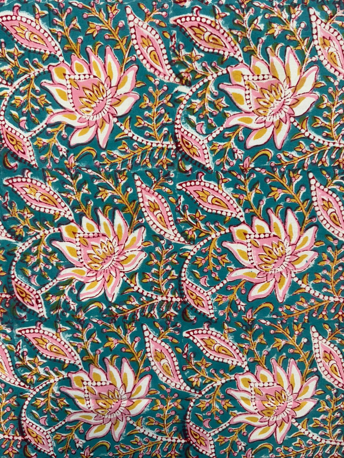 Turquoise Eden Double Bedsheet with Pillow Covers