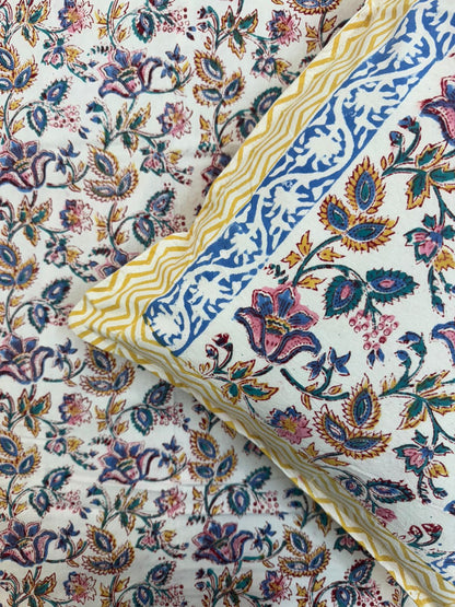 Dreamy Petals Double Bedsheet with Pillow Covers