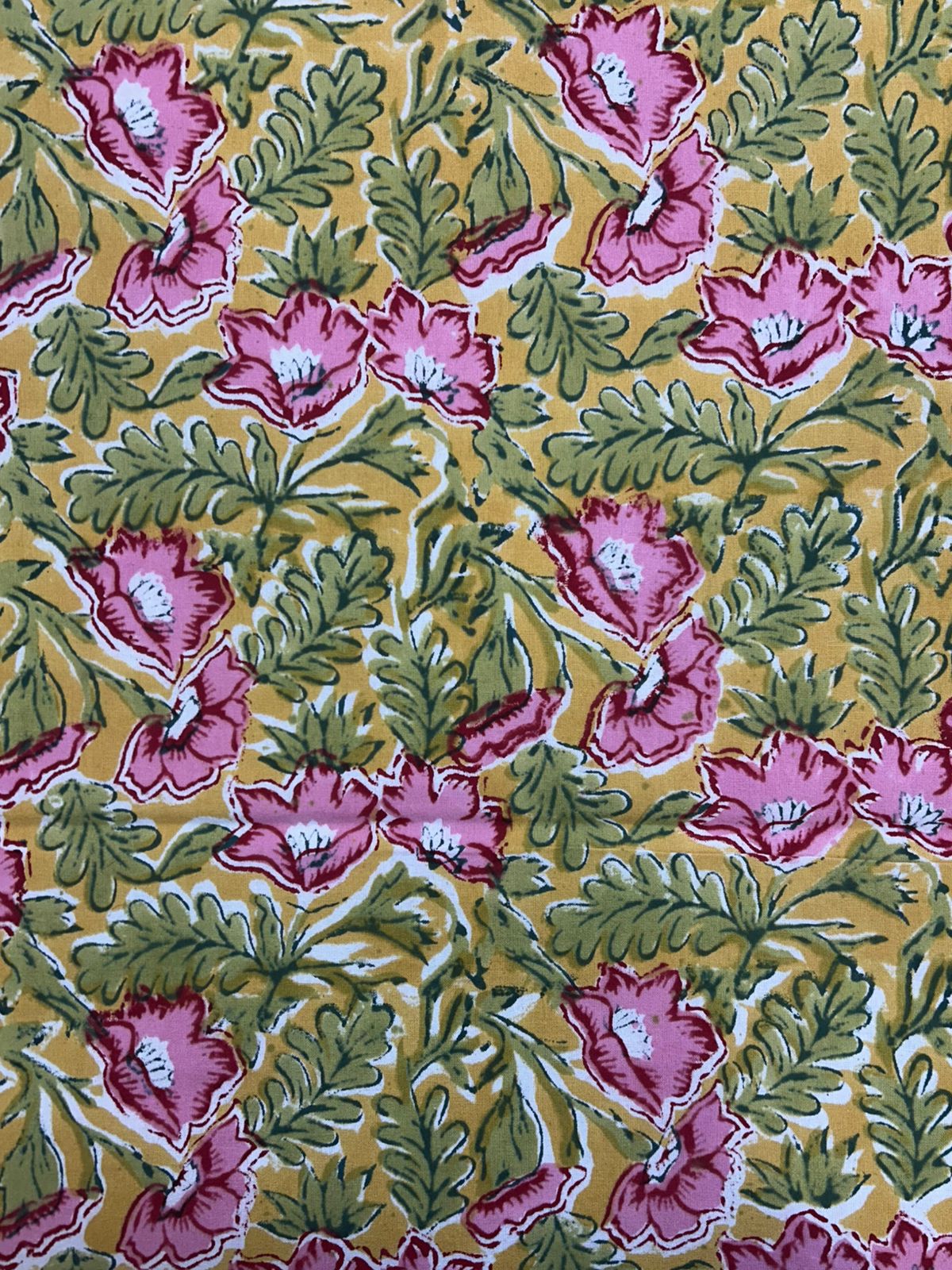 Lime Blush Flora Double Bedsheet with Pillow Covers