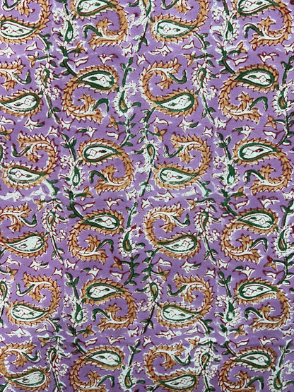 Lavender Leafy Vein Double Bedsheet with Pillow Covers