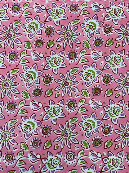 Pink Sprinkles Double Bedsheet with Pillow Covers