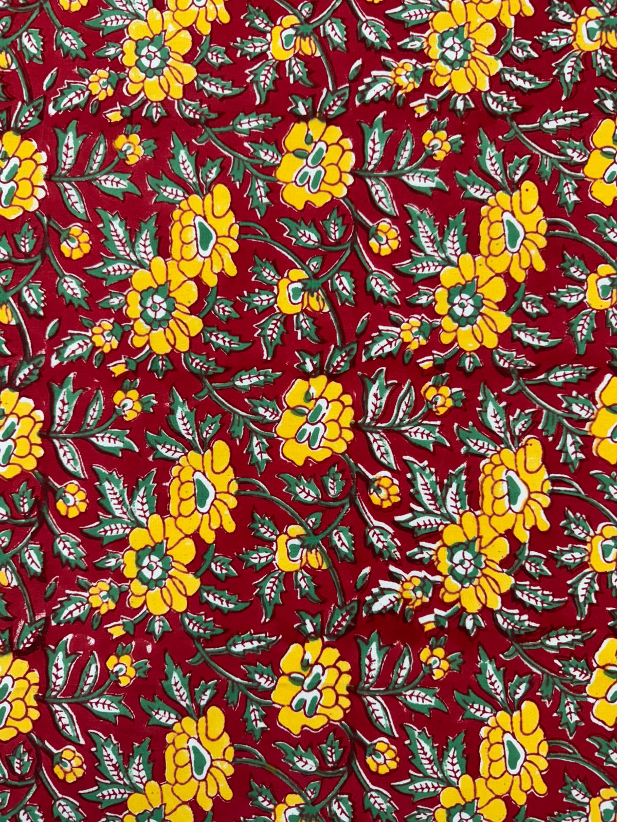 Red Yellow Glow Double Bedsheet with Pillow Covers