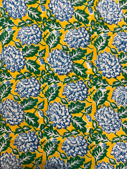 Yellow Blossom Double Bedsheet with Pillow Covers
