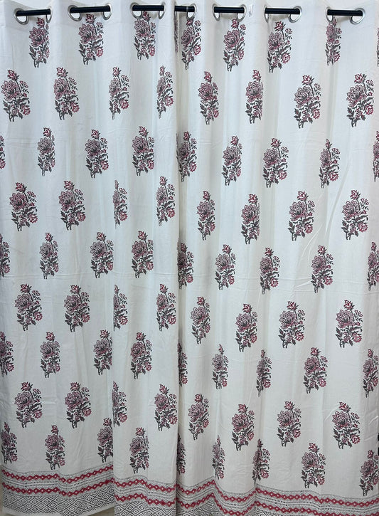 Cotton Curtains 9ft Set(2pcs)