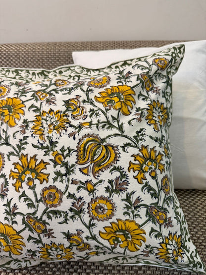 hand block printed cushion covers