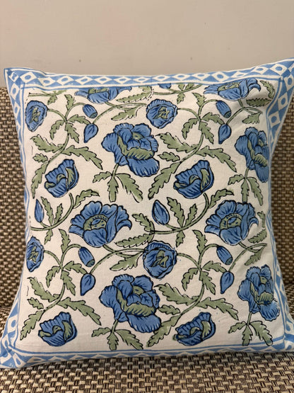 hand block printed cushion covers