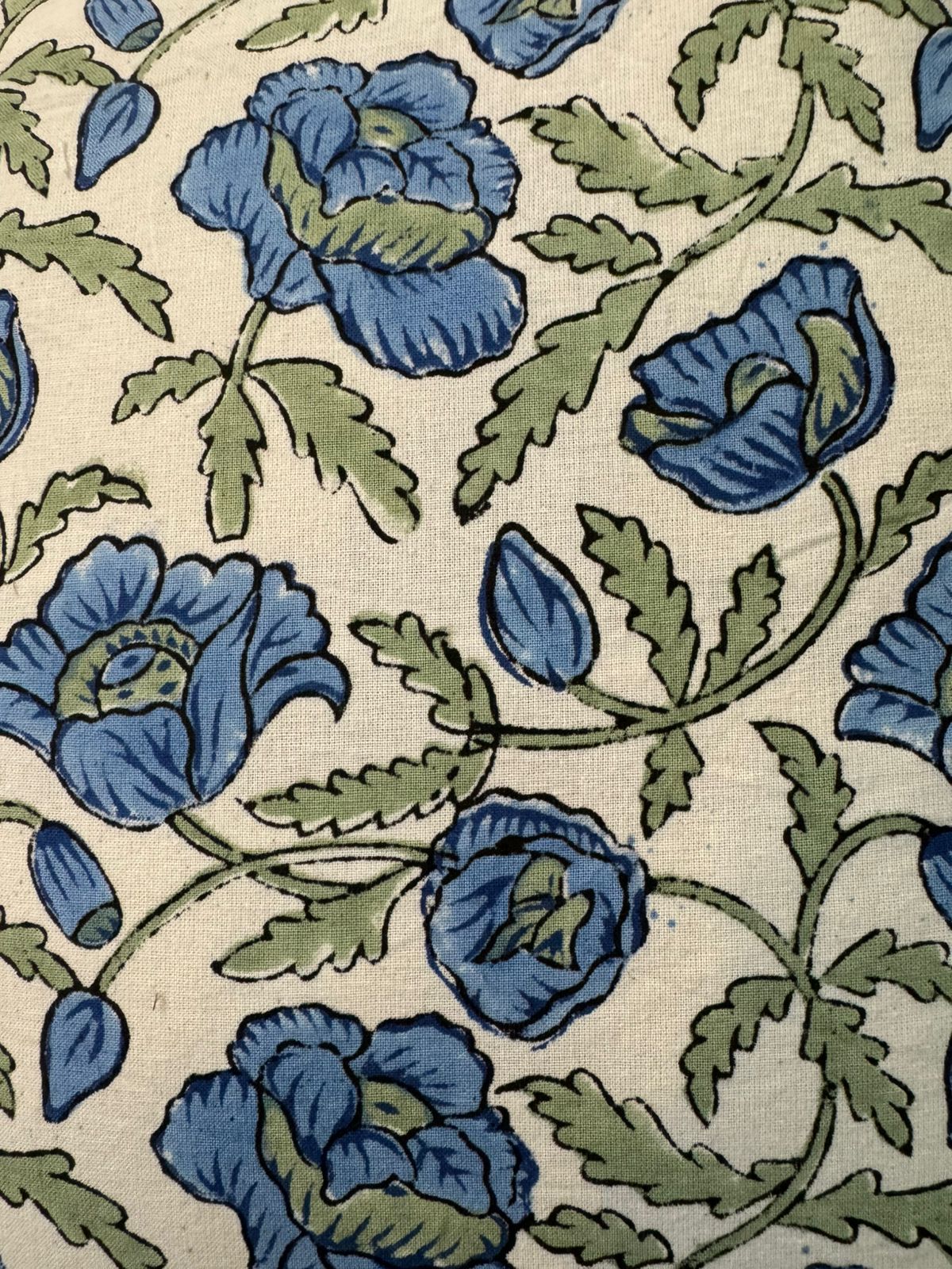 hand block printed cushion covers