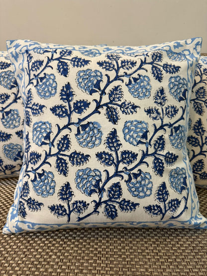 hand block printed cushion covers