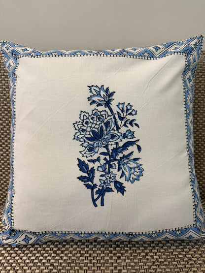 hand block printed cushion covers