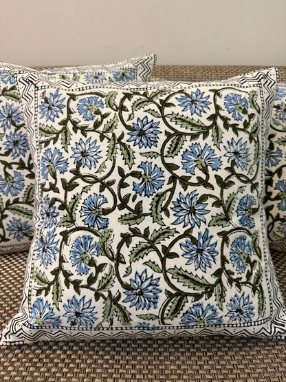 hand block printed cushion covers