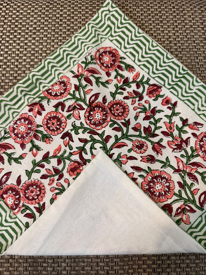 hand block printed cushion covers