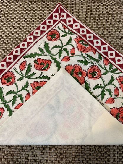 hand block printed cushion covers
