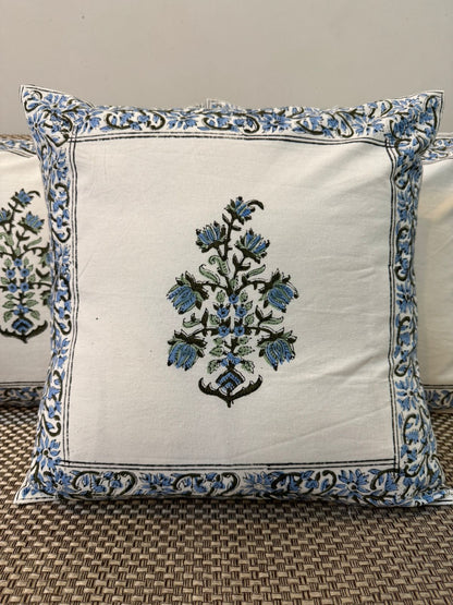 hand block printed cushion covers