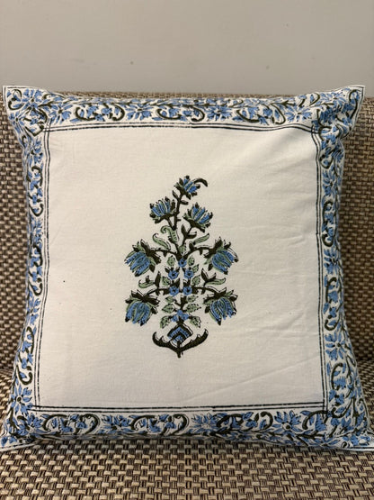 hand block printed cushion covers
