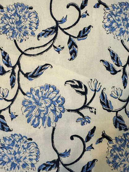 Blue Blossoms Cushion Covers 16" - Set of 5pc