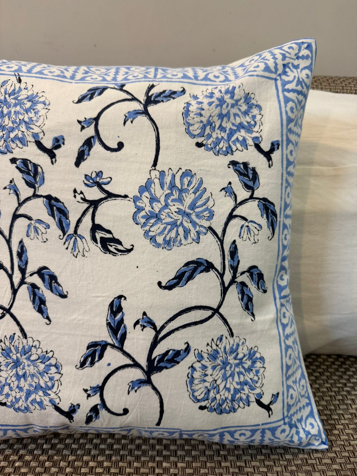 Blue Blossoms Cushion Covers 16" - Set of 5pc