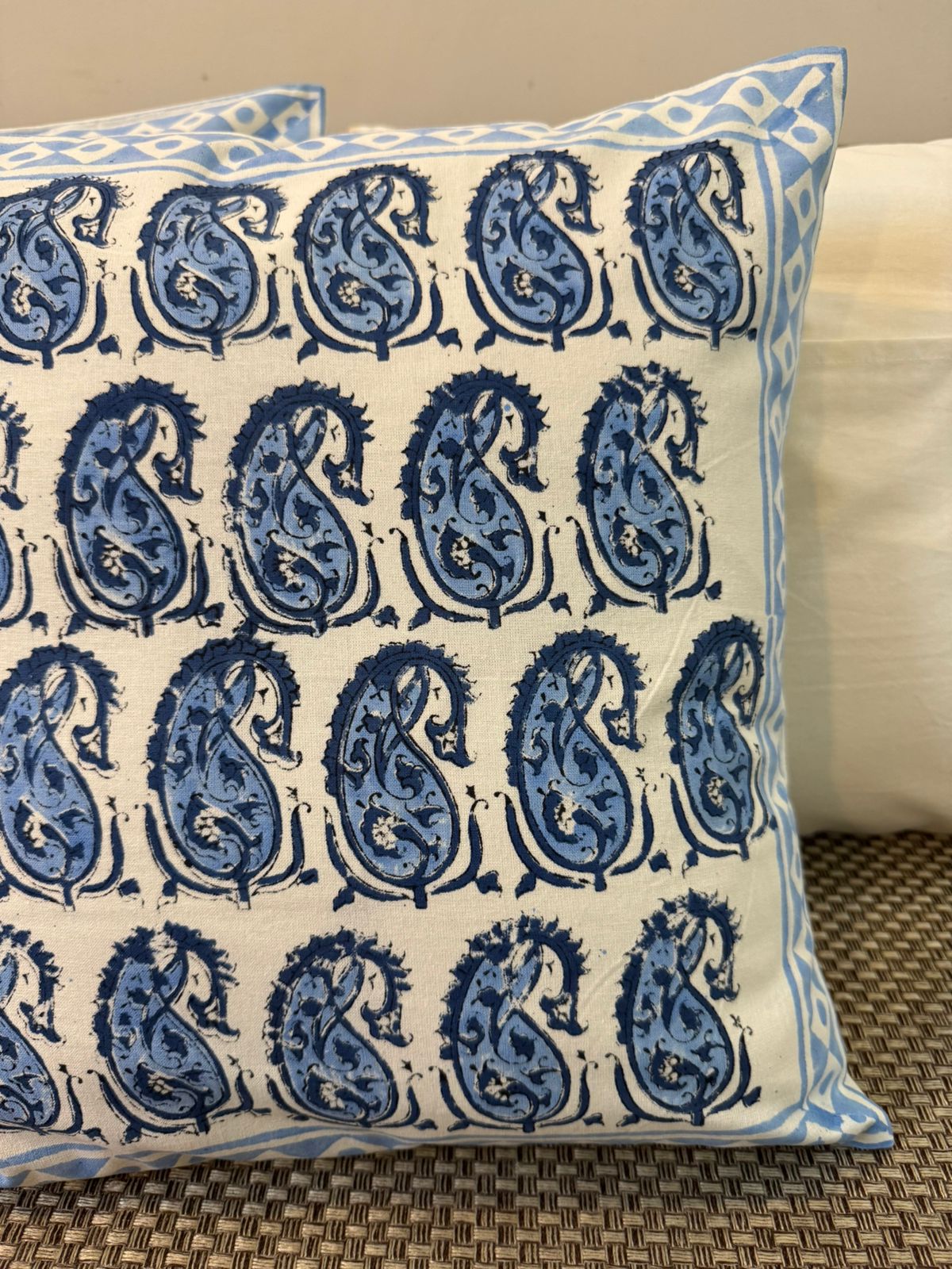 Paisley Grid Cushion Covers 16" - Set of 5pc