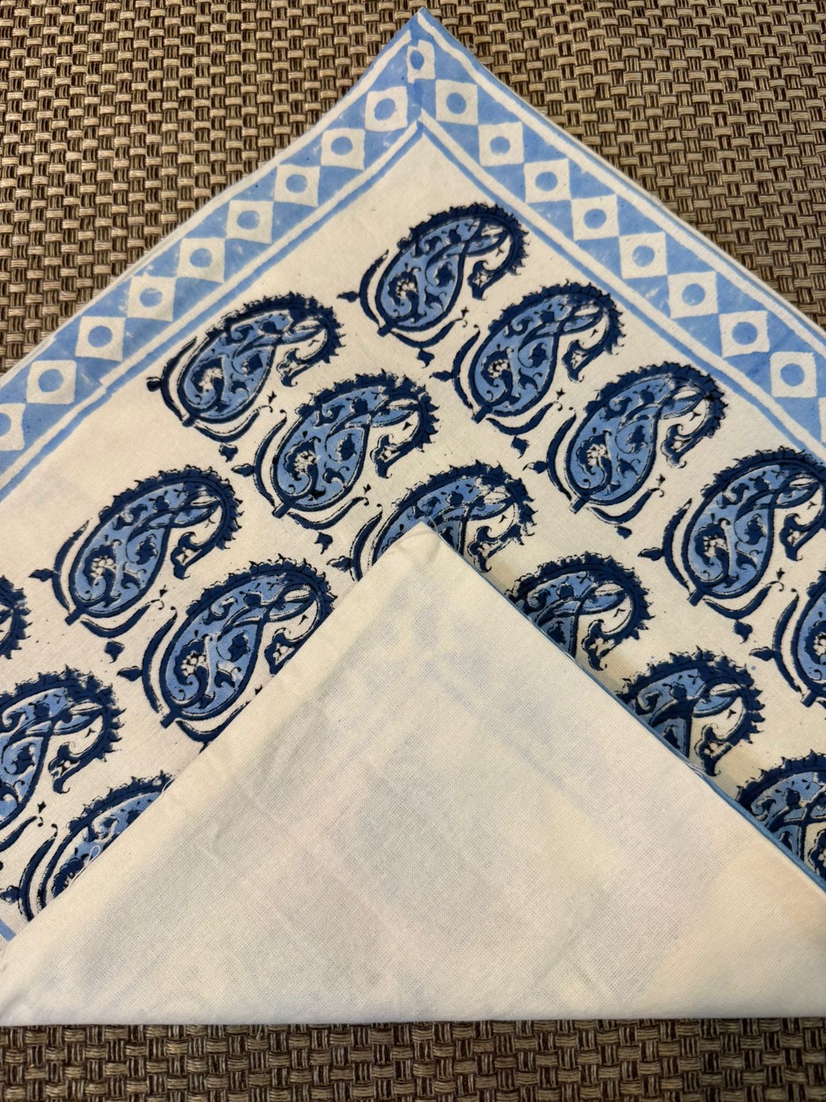 Paisley Grid Cushion Covers 16" - Set of 5pc