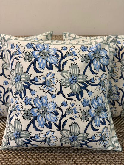 Pastel Florals Cushion Covers 16" - Set of 5pc