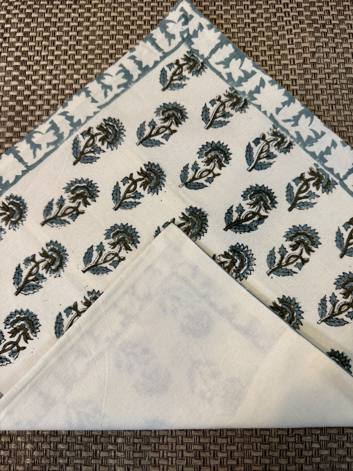 Teal Green Booti Cushion Covers 16" - Set of 5pc