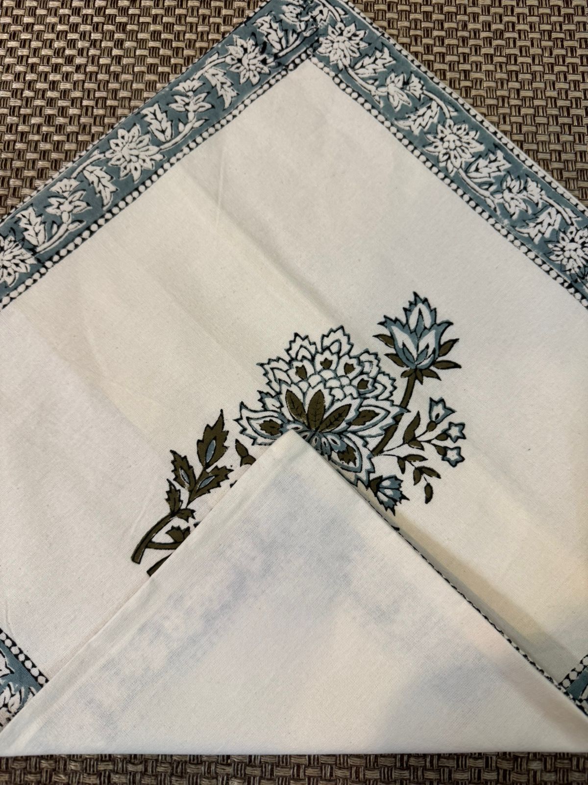 Sea Green Fern Cushion Covers 16" - Set of 5pc