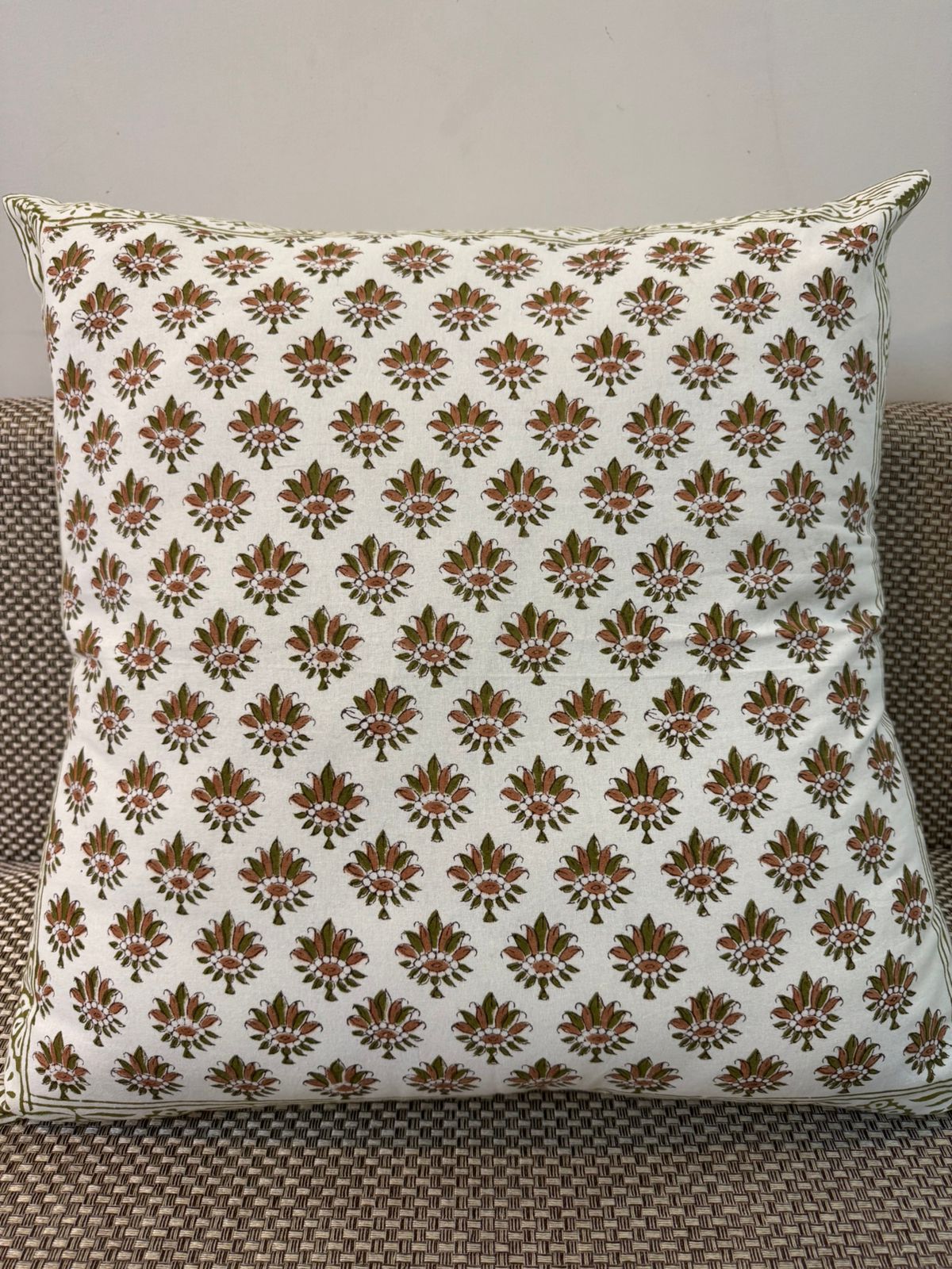 hand block printed cushion covers