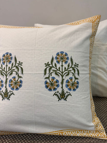 hand block printed cushion covers