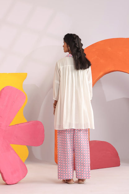 Pink Relaxed Mul Cotton Farsi Salwar Co-ord Set