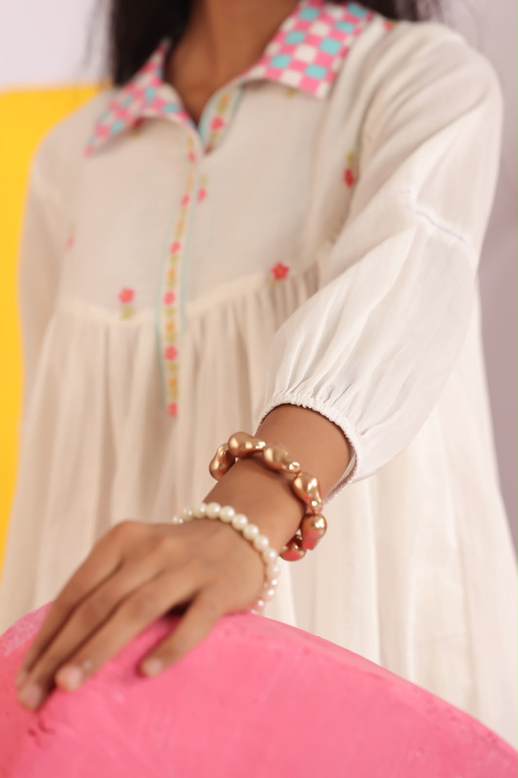 Pink Relaxed Mul Cotton Farsi Salwar Co-ord Set
