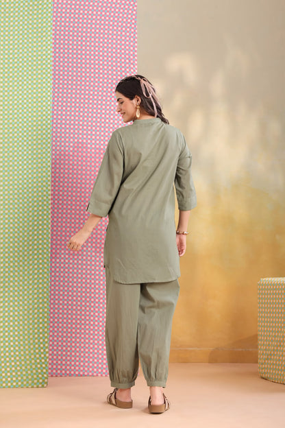 Mint Love Harem Pants Co-ord Set
