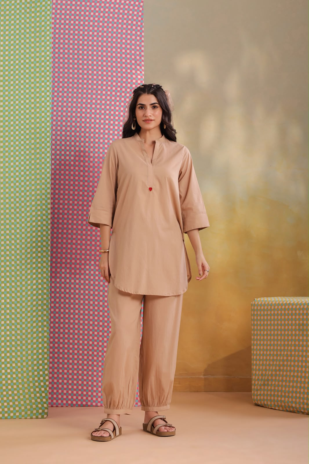 Cappuccino Love Harem Pants Co-ord Set