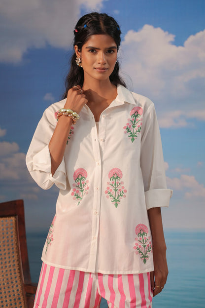 Pink Resort Shorts Co-ord Set