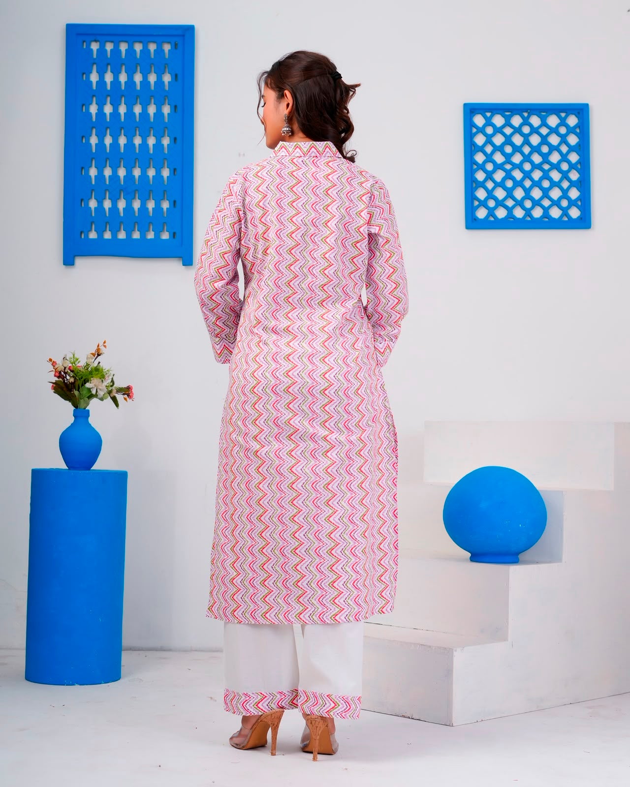 Purple Pallete ZigZag Everyday Kurta Coord Set
