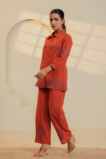 Rustic Dori Mandala Cotton Co-ord Set