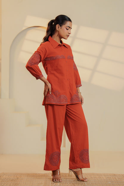 Rustic Dori Mandala Cotton Co-ord Set