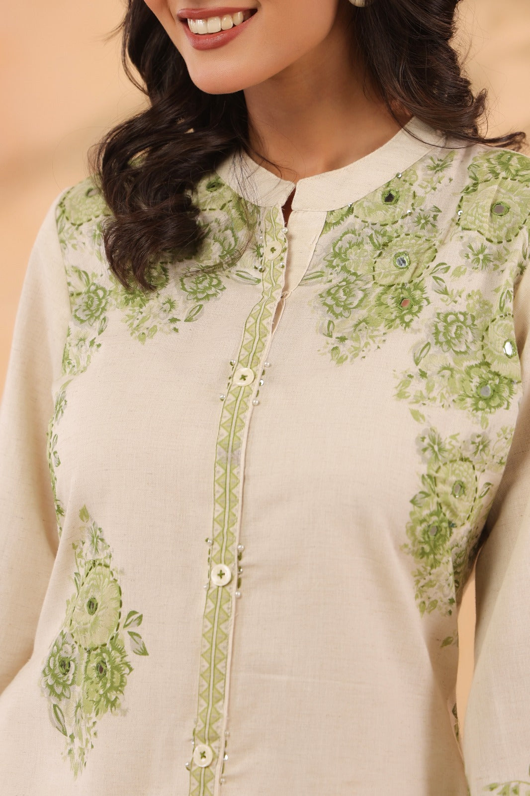 Green Muse Cotton Flex Co-ord Set