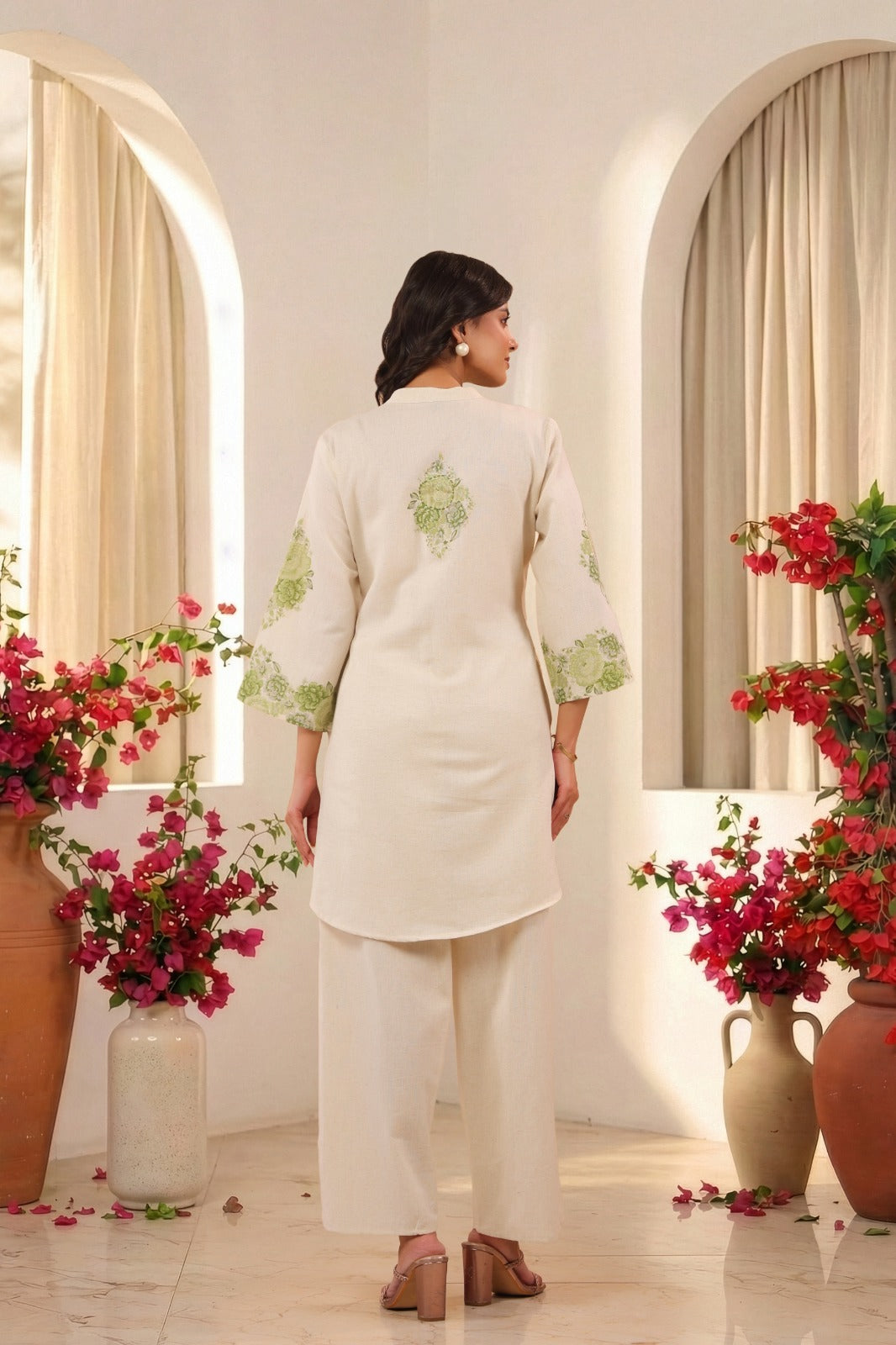 Green Muse Cotton Flex Co-ord Set