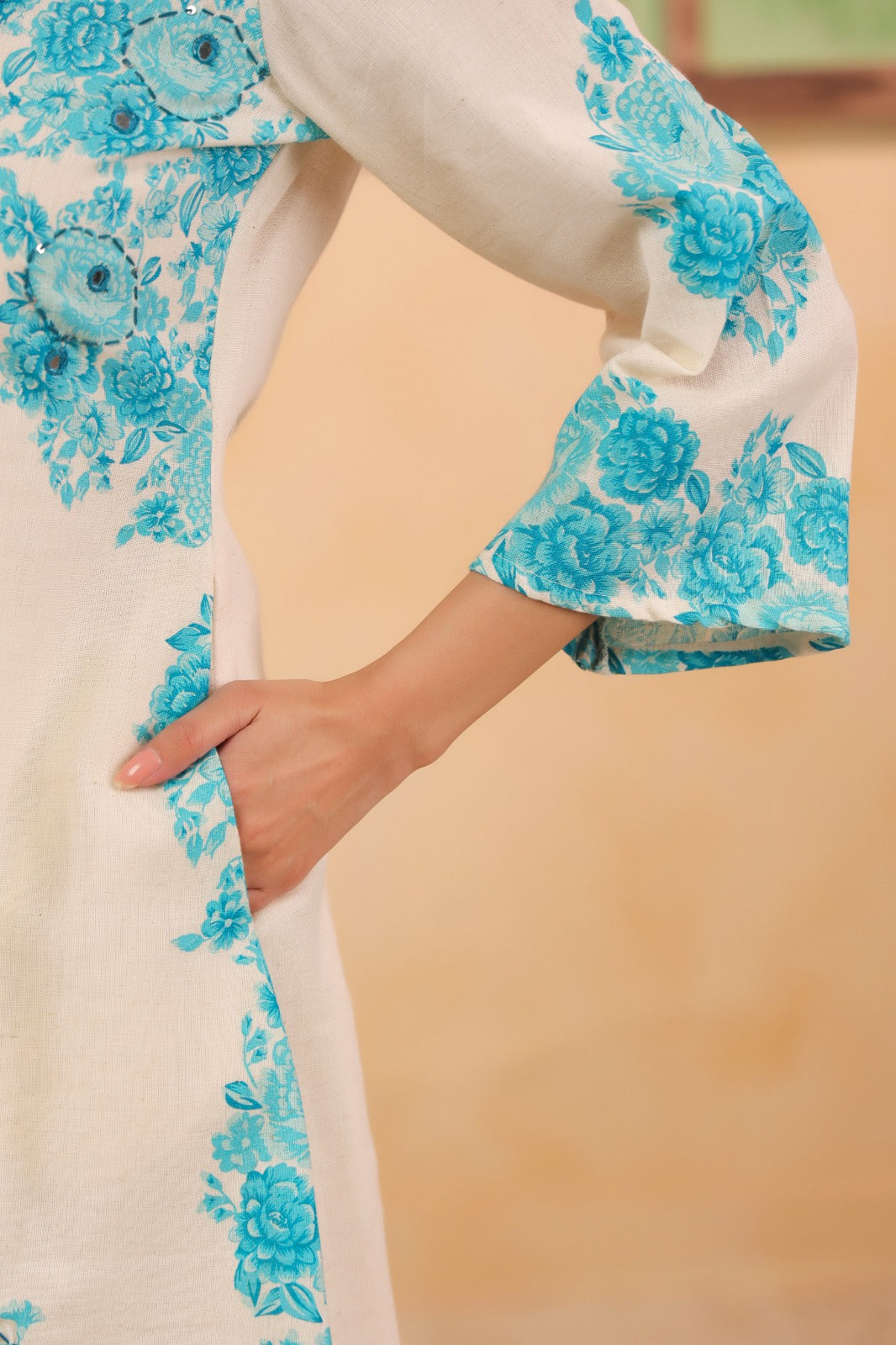 Blue Muse Cotton Flex Co-ord Set