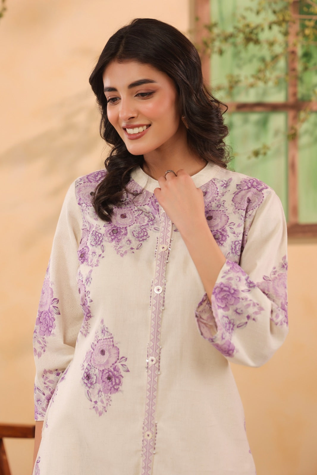 Purple Muse Cotton Flex Co-ord Set