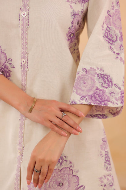 Purple Muse Cotton Flex Co-ord Set