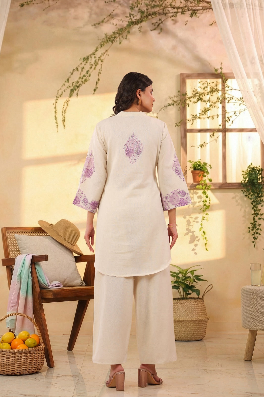 Purple Muse Cotton Flex Co-ord Set