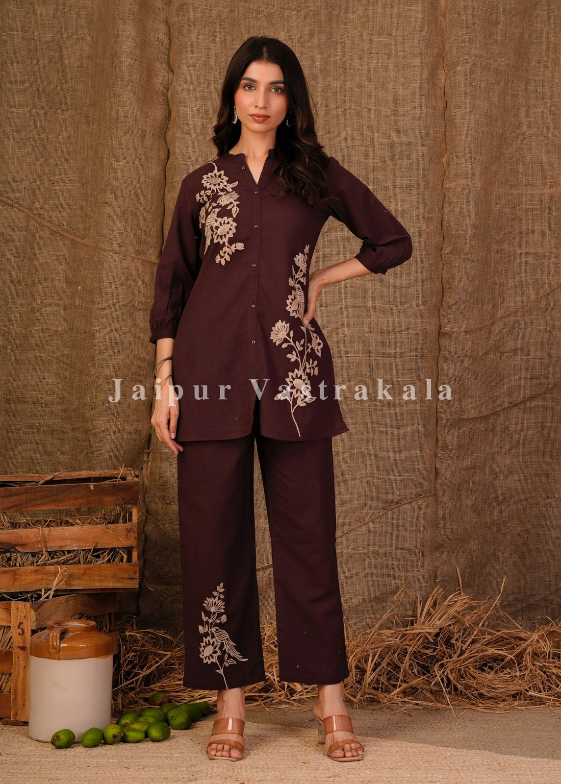 Choco Fern Cotton Flex Co-ord Set