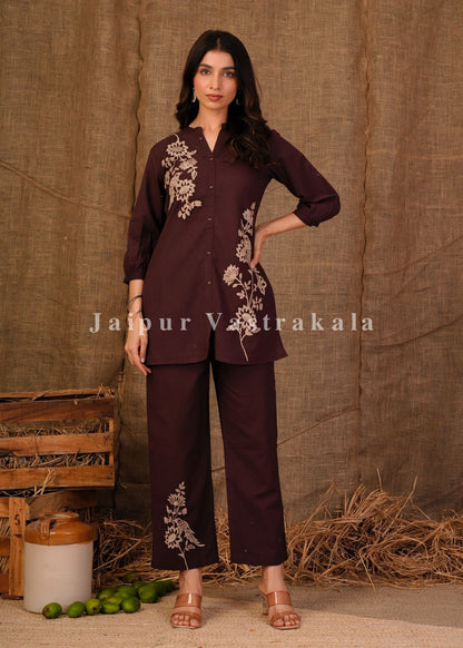 Choco Fern Cotton Flex Co-ord Set