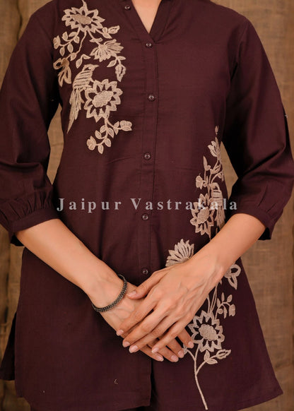 Choco Fern Cotton Flex Co-ord Set