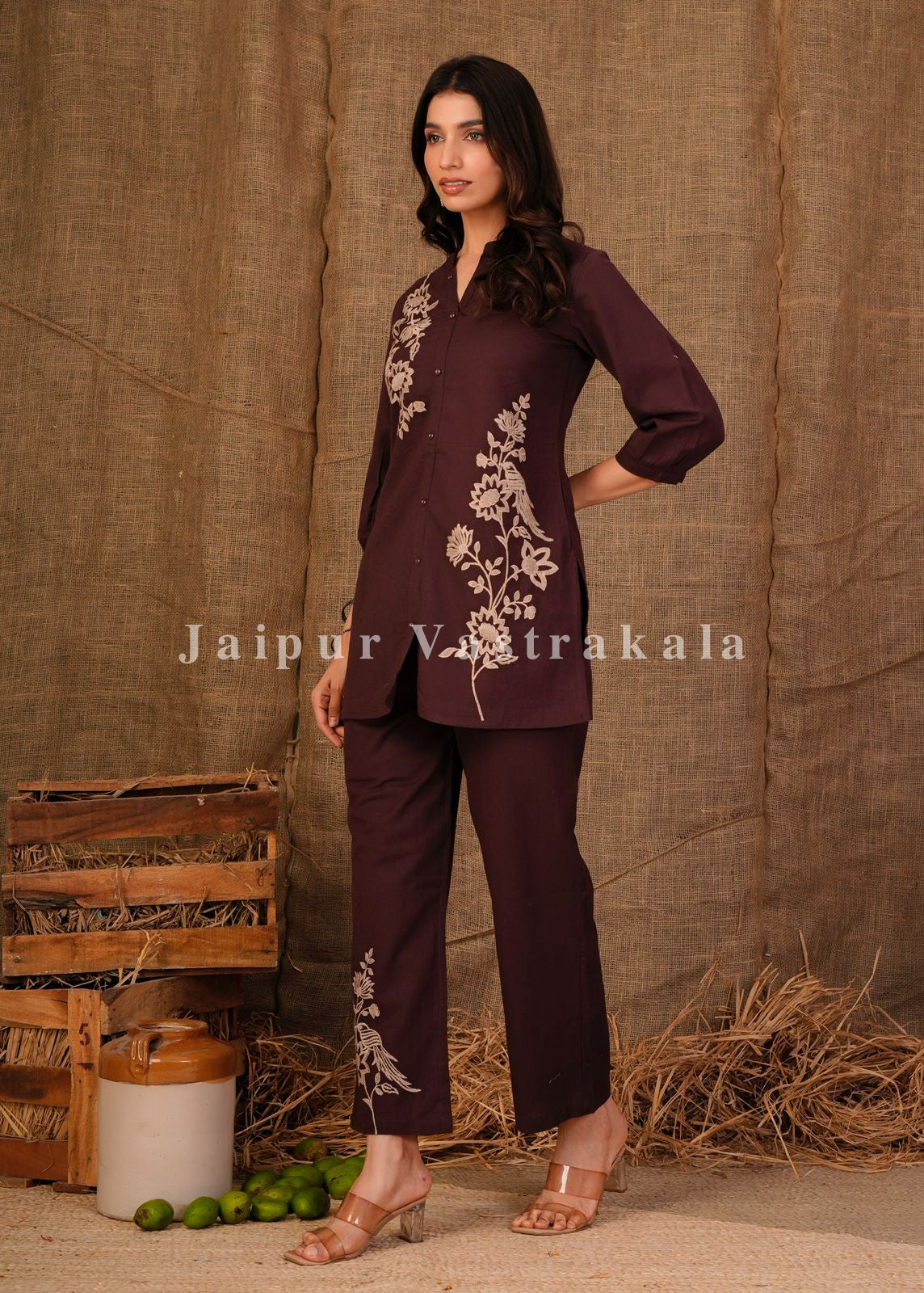 Choco Fern Cotton Flex Co-ord Set