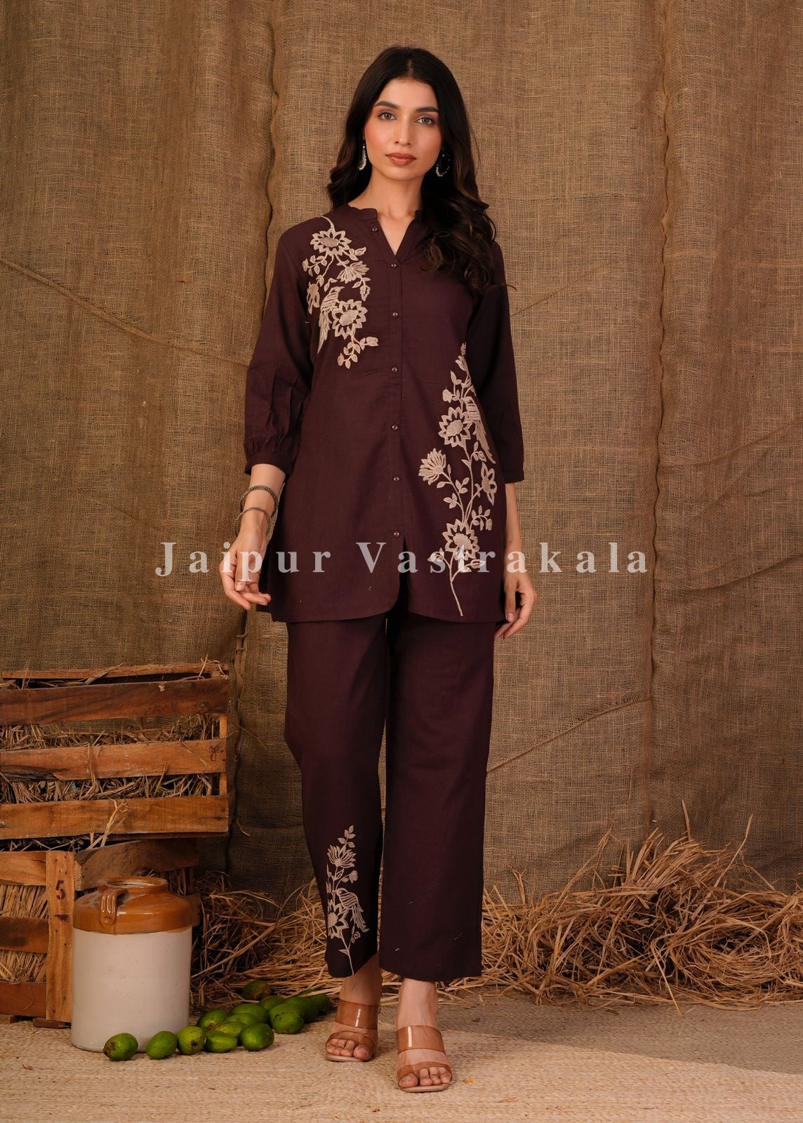 Choco Fern Cotton Flex Co-ord Set