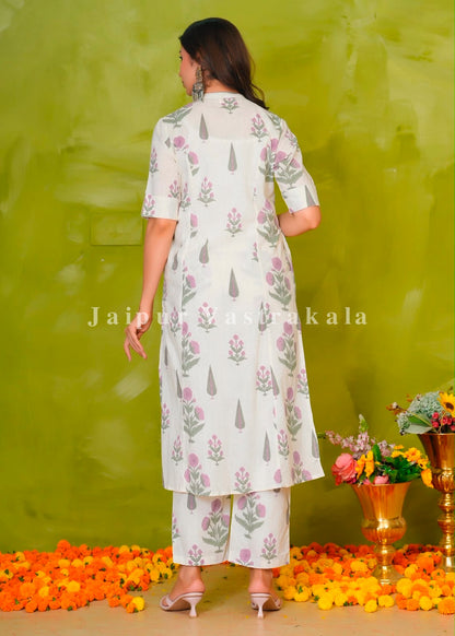 Pine Boota Fusion Kurti Pant Coord