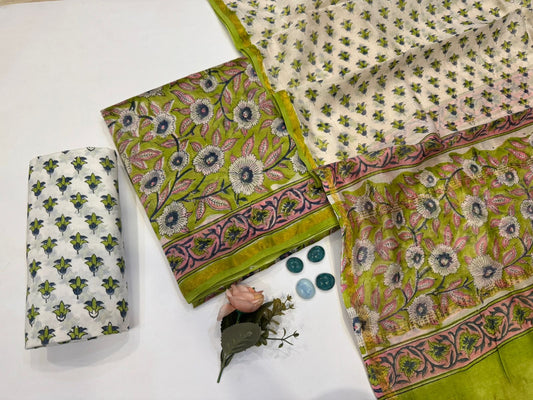 Chanderi Silk Suit