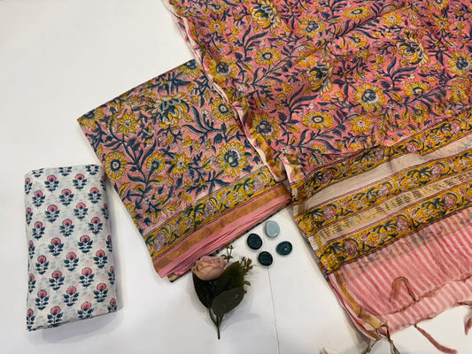Chanderi Silk Suit