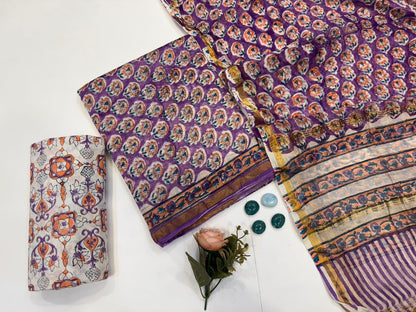 Chanderi Silk Suit